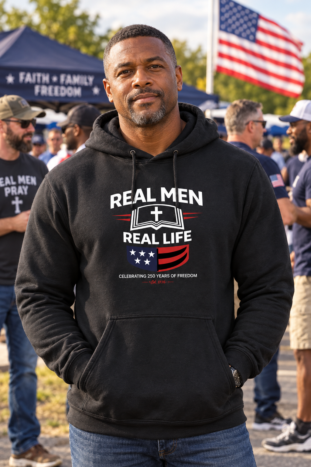 Freedom Hoodie Black - Men's Event Hero