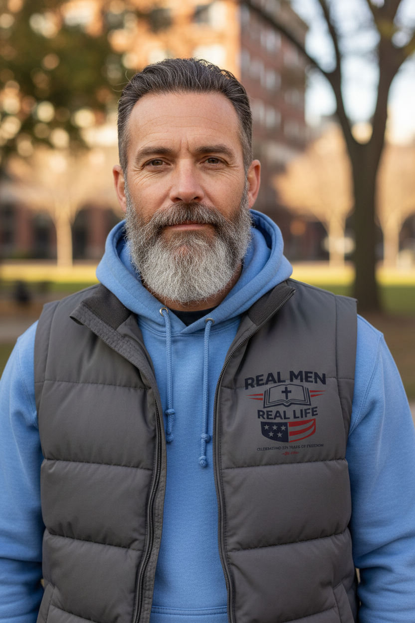 RMRL 250 Anniversary Freedom Puffer Vest - Correct Logo Hero