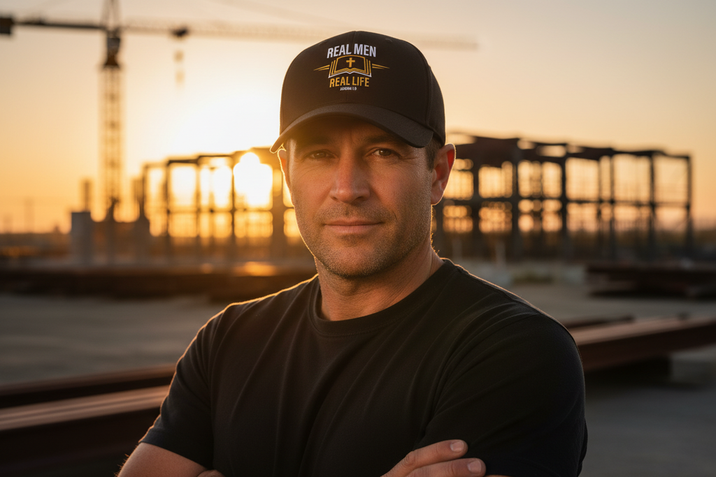 RMRL Core Identity Black Flexfit Cap - Rugged Morning Hero