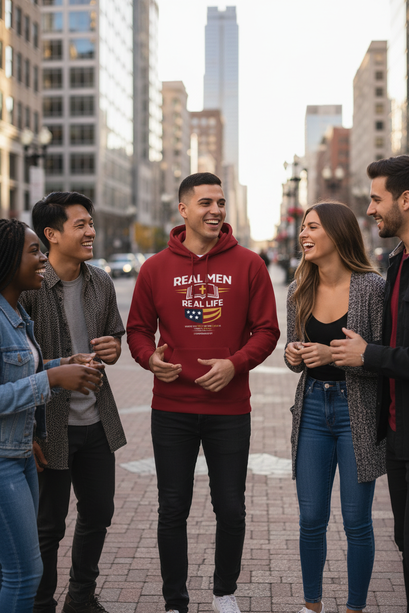 RMRL Liberty Hoodie Cardinal Red Hero - Gen Z V2