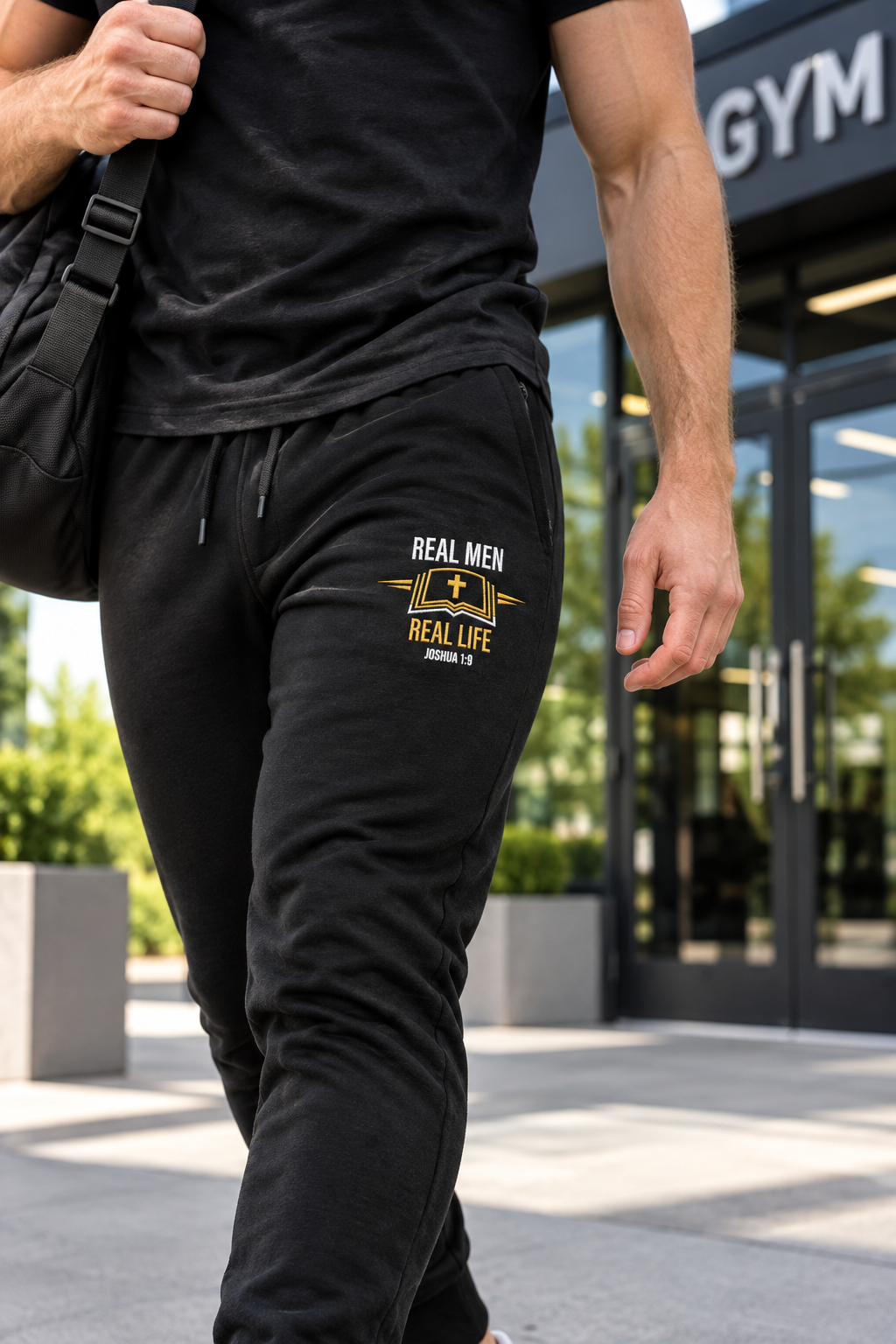 RMRL Men's Joggers - Black Hero v6