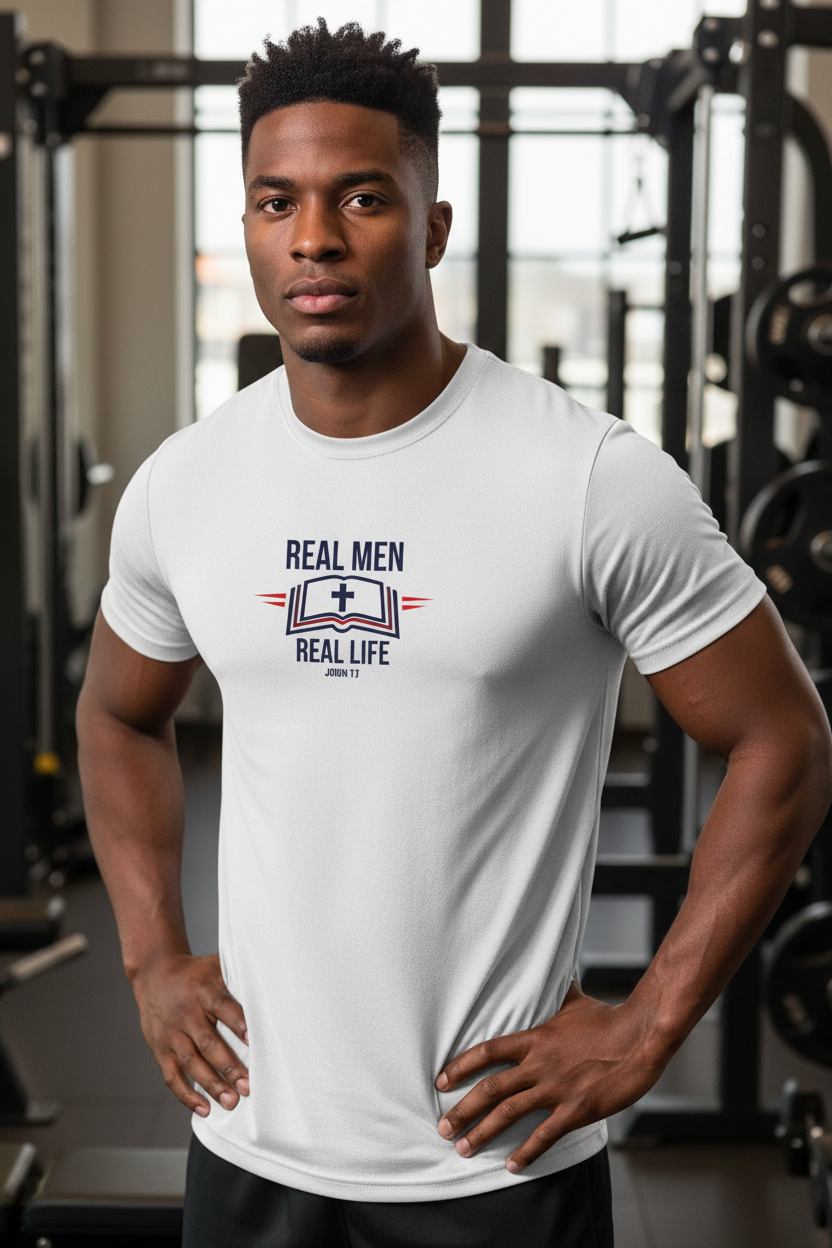 White - RMRL Logo Gym Hero
